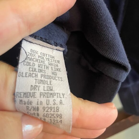 Juicy Couture Vintage  Navy Blue Velour Track Suit Top, Size Large - Picture 4 of 5